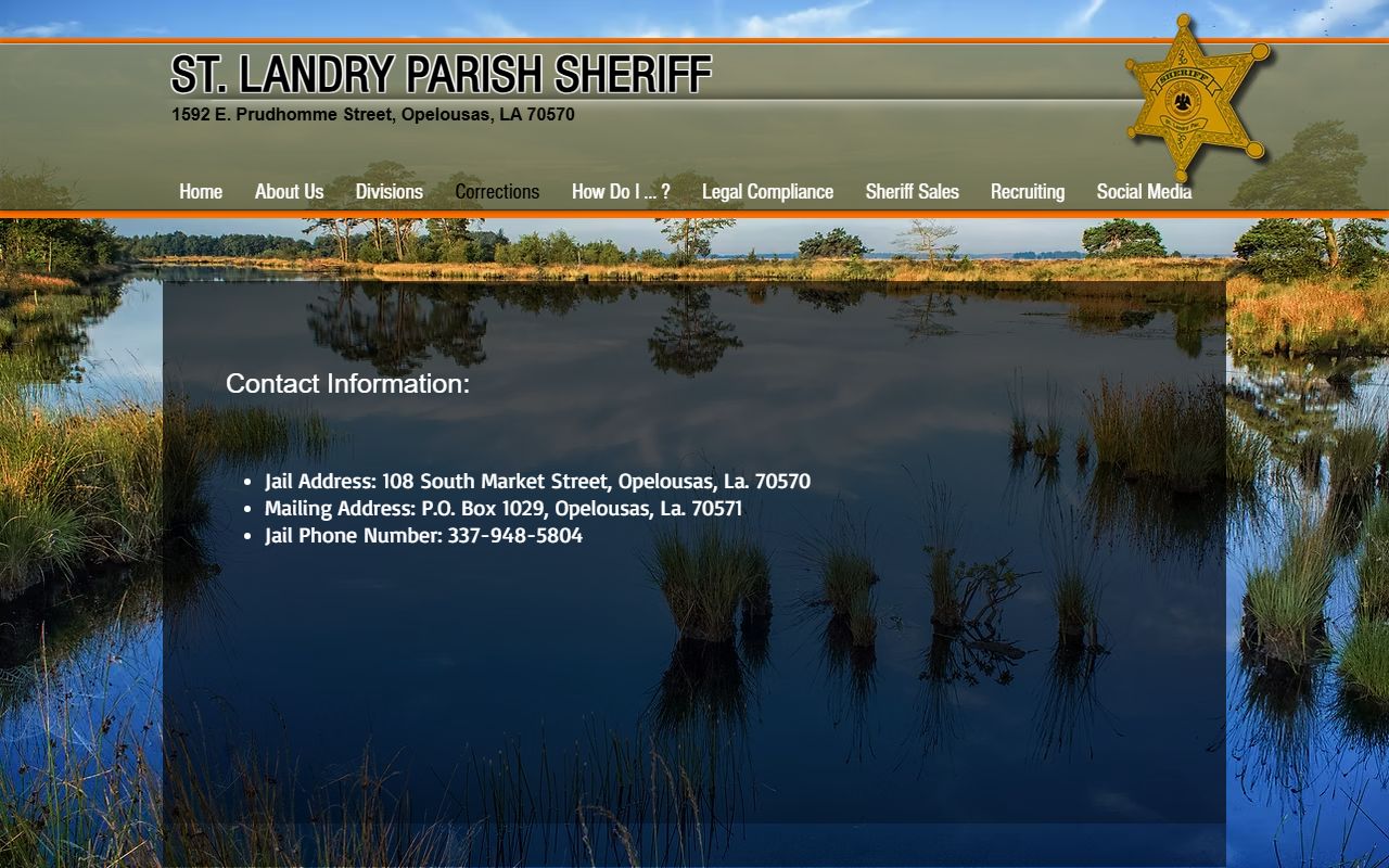 St. Landry Parish Jail address phone and inmate contact information